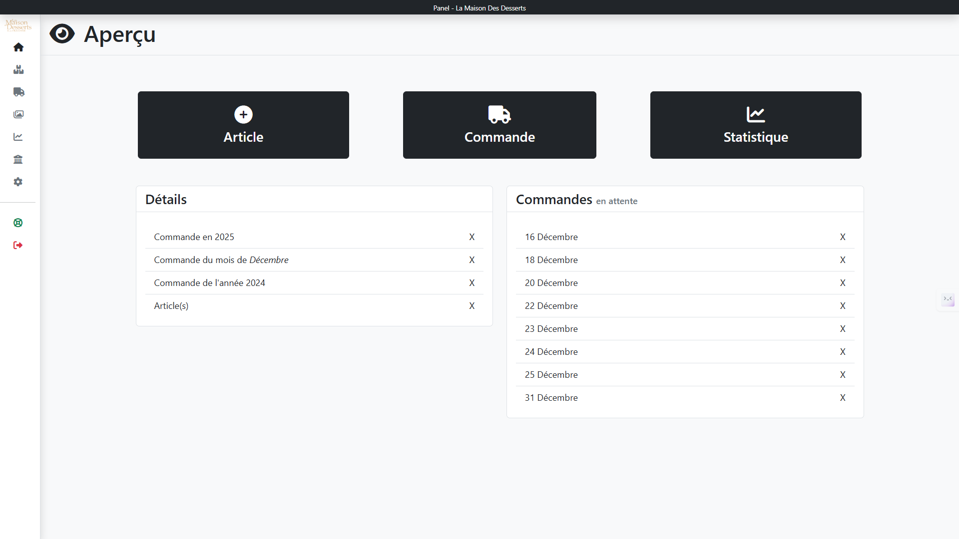 La Maison des desserts